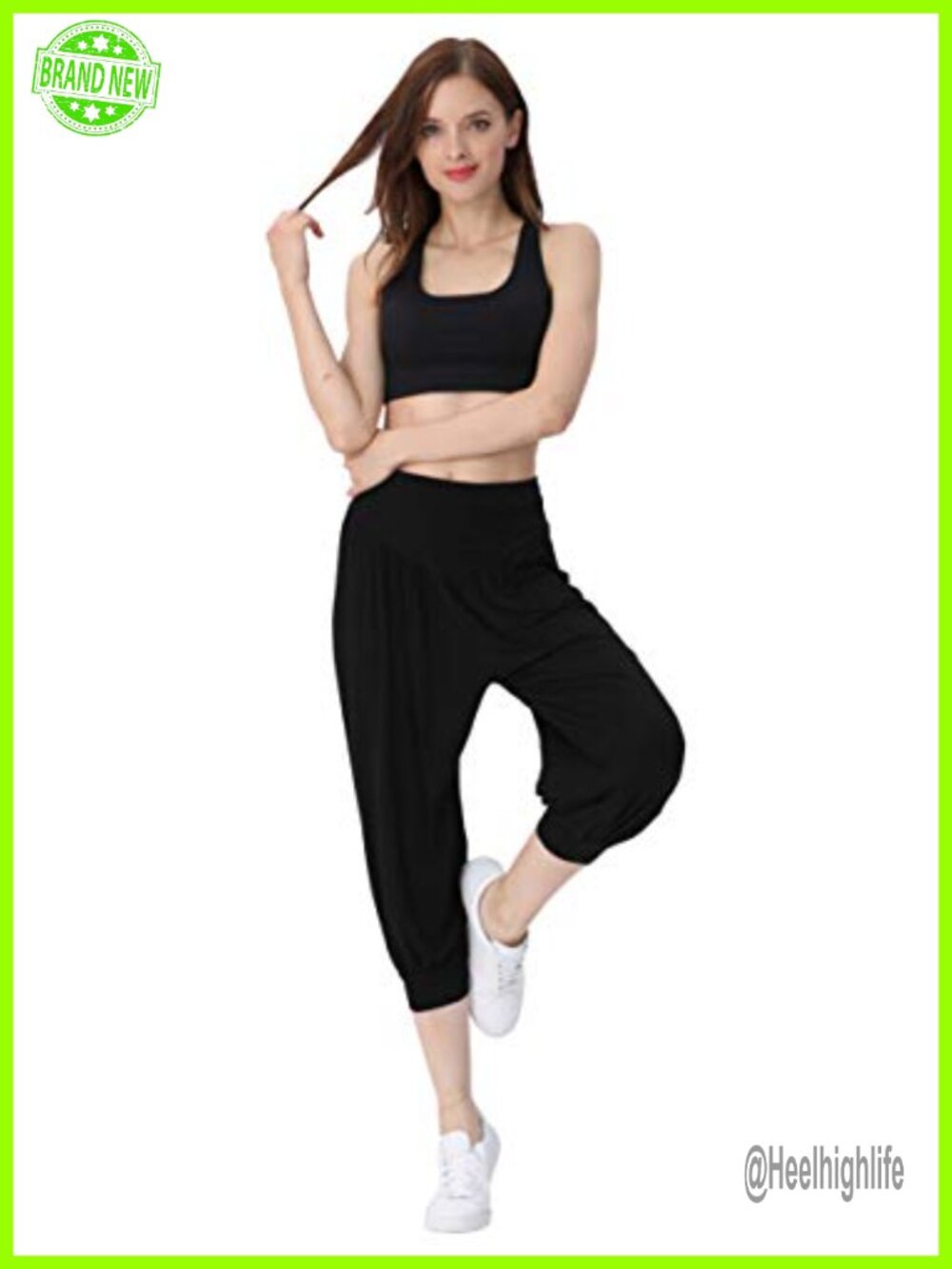 Super Soft Modal Spandex Harem Yoga Pilates Capri Pants Lounge Pant